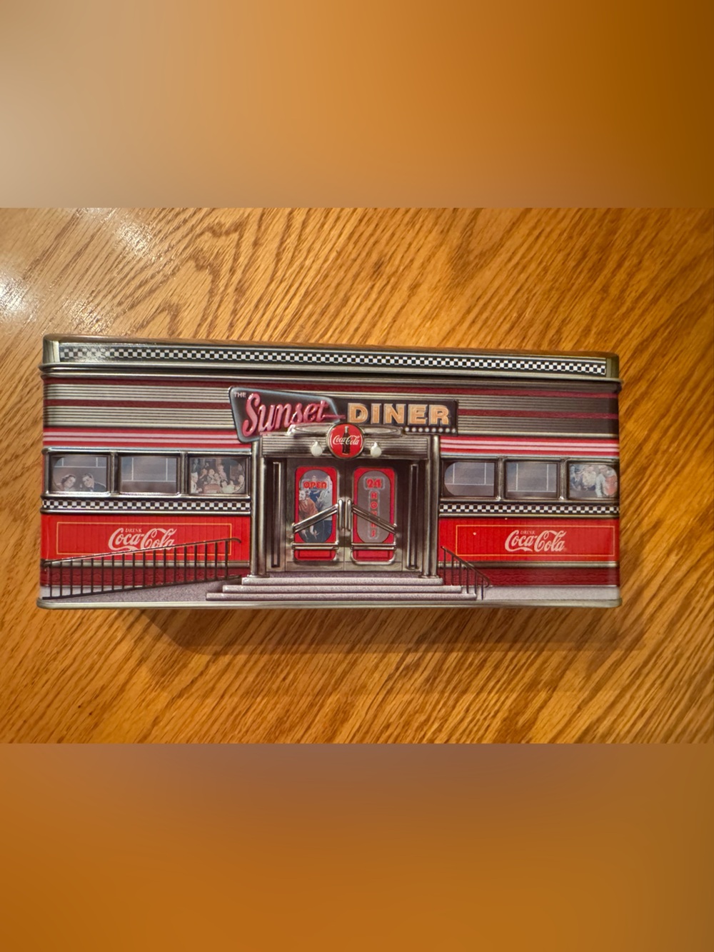 5/$30 Coca Cola Red and Silver Retro Diner Wall Art
